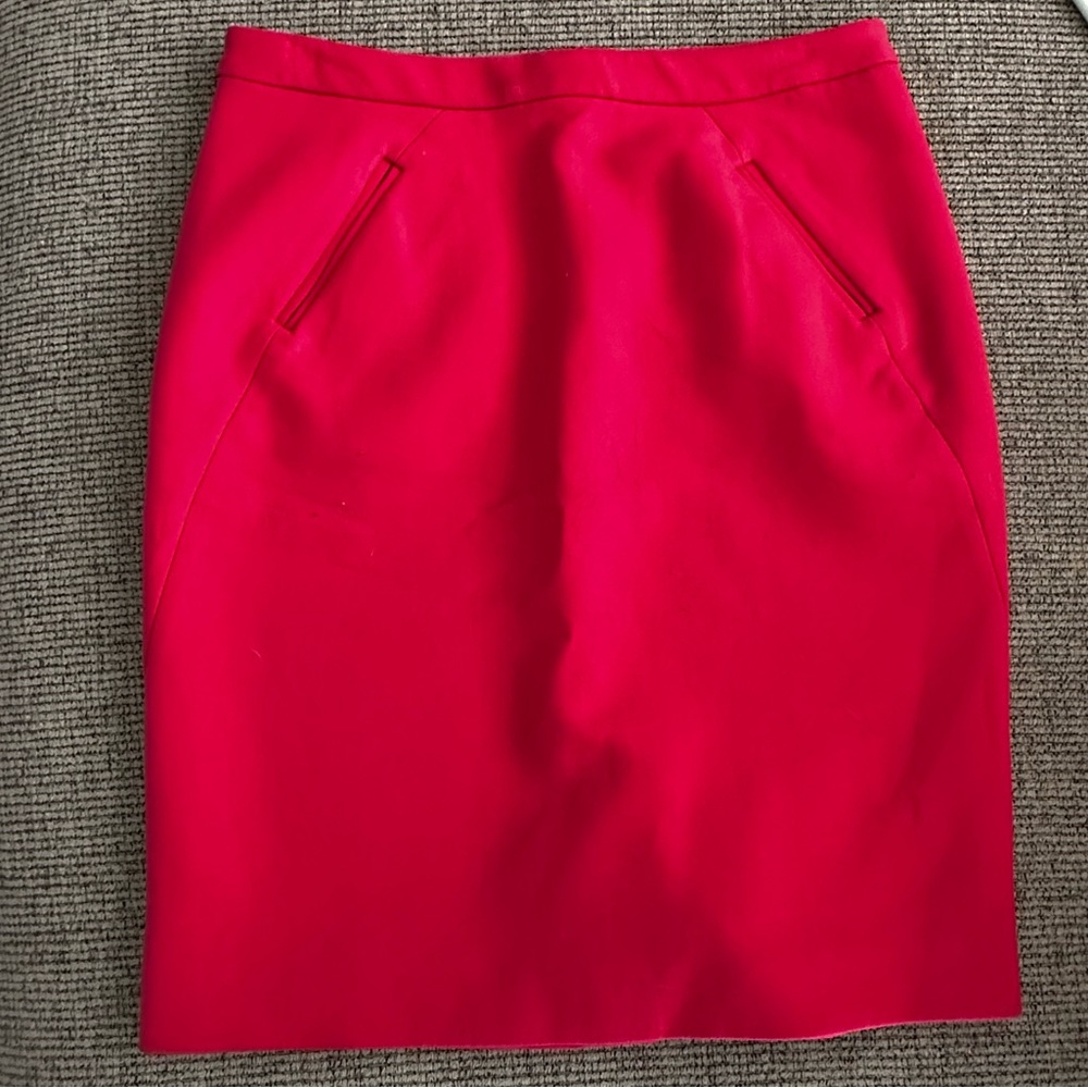 Hot Pink Loft Pencil Skirt